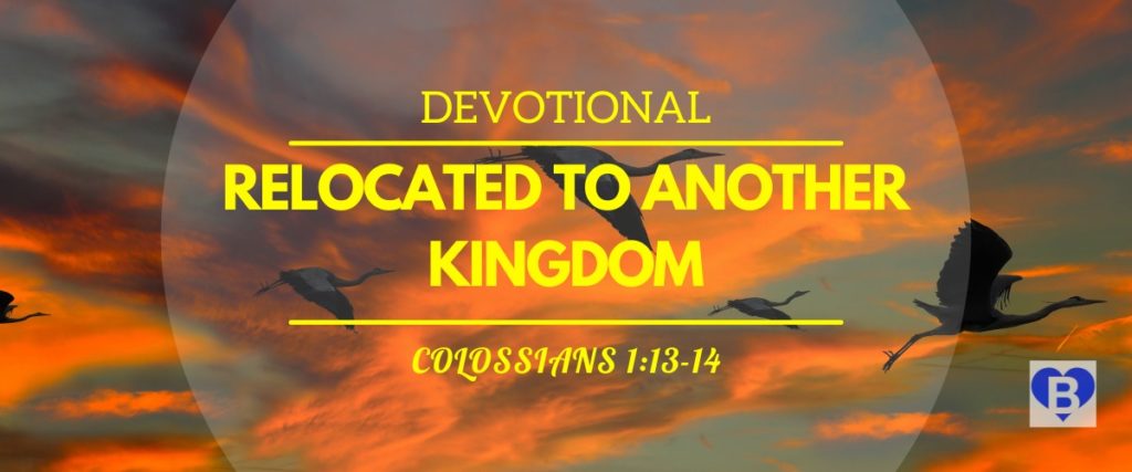 Devotional Relocated To Another Kingdom Colossians 1:13-14