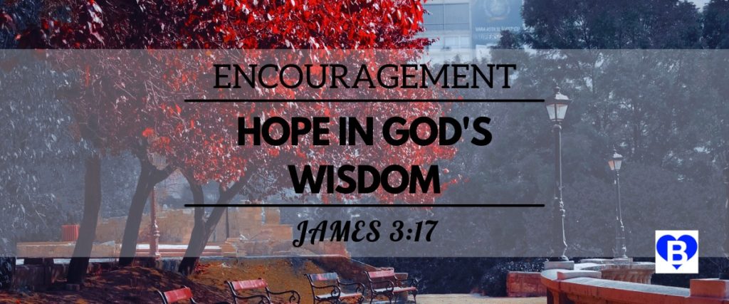 Encouragement Hope In God's Wisdom James 3:17