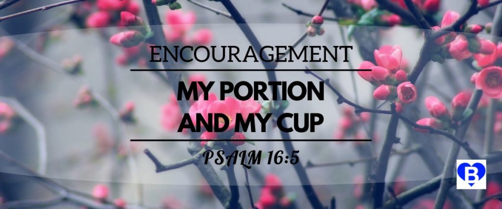 Encouragement My Portion And My Cup Psalm 16:5