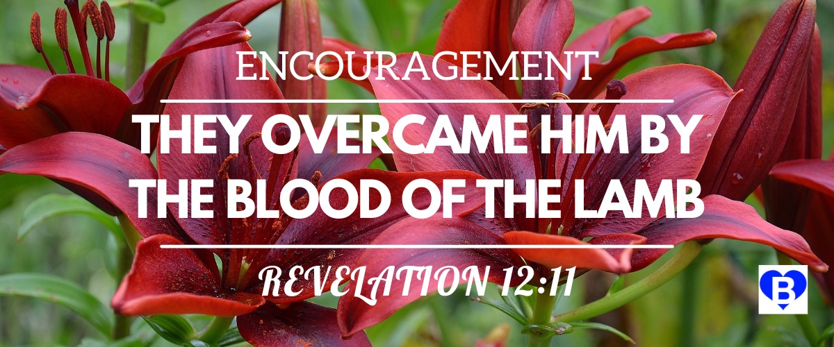 Encouragement They Overcame him By the Blood of the Lamb Revelation 12:11