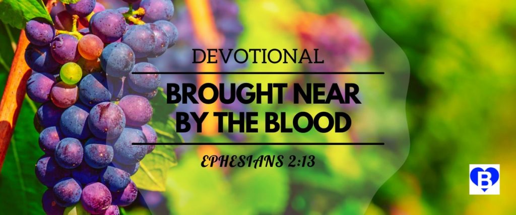 Devotional Brought Near by the Blood Ephesians 2:13