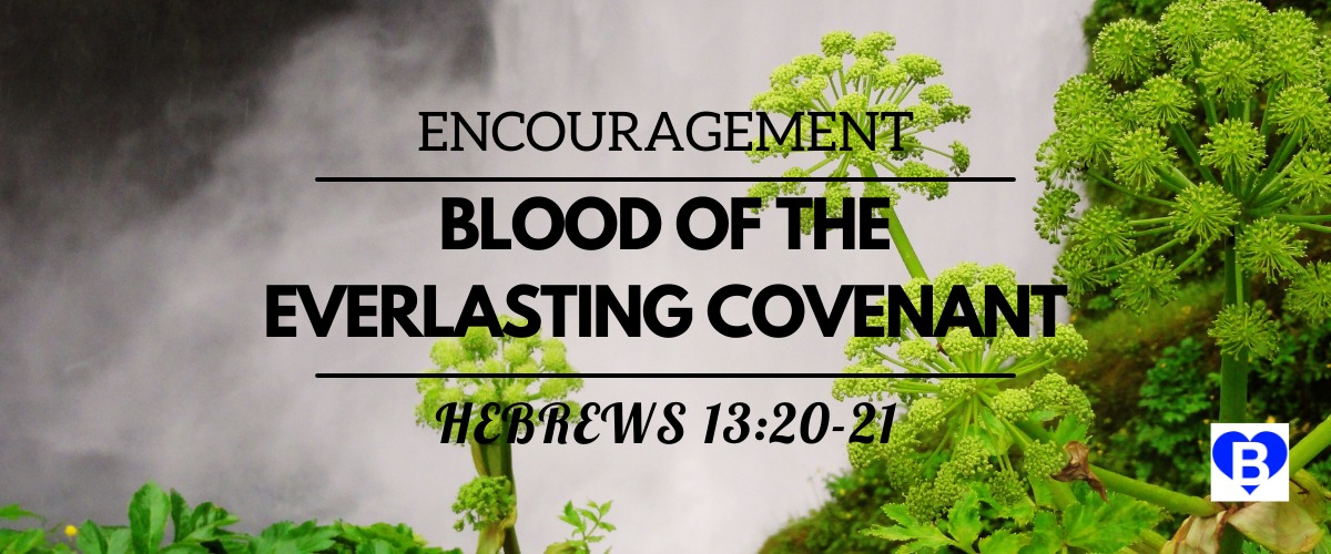 Encouragement Blood of the Everlasting Covenant Hebrews 13:20-21