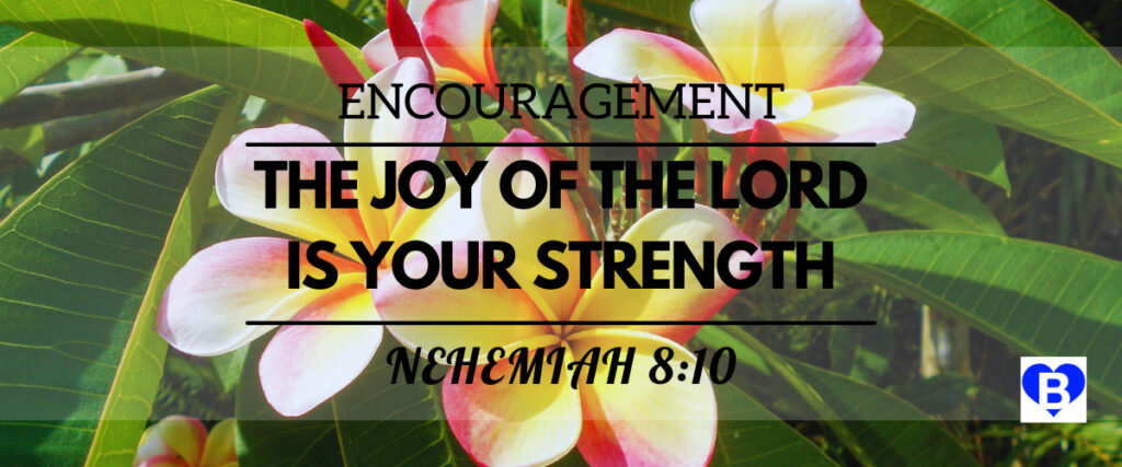 Encouragement The Joy Of The Lord Is Your Strength Nehemiah 8:10