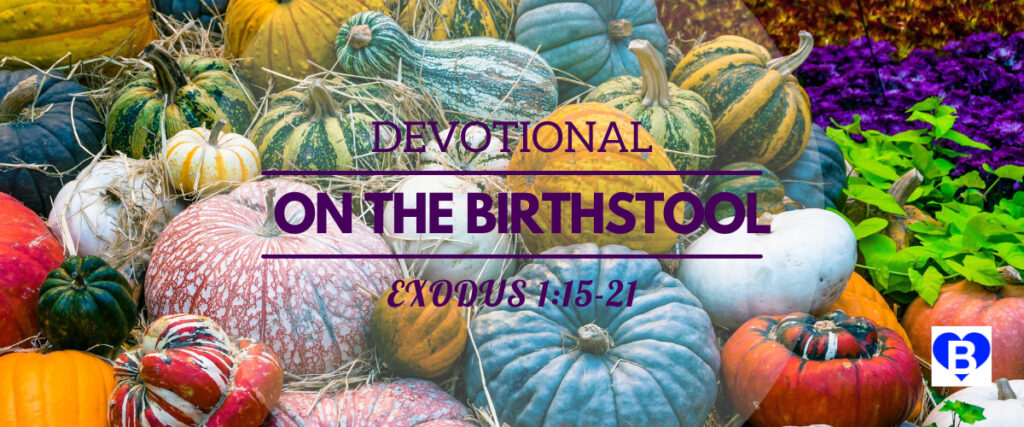 Devotional On The Birthstool Exodus 1 Verse 15 to 21